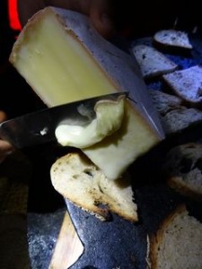 raclette au feu de bois